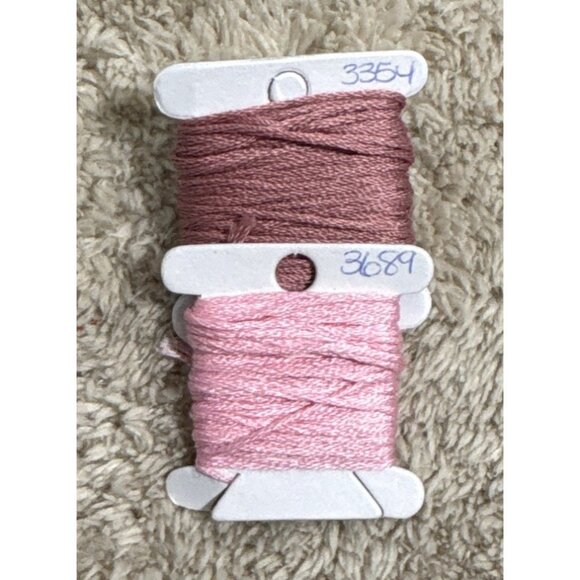 Assorted Embroidery Floss Bundle DMC JP Coats 20 Skeins Pink Purple & Black - Picture 5 of 6